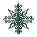 The Holiday Aisle® 3D Snowflake Ornament Plastic in Green | 6 H x 6 W x 6 D in | Wayfair 456FF8D6B2A34F789A2331CD97EC59C6