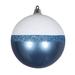 The Twillery Co.® Candy White Glitter Ball Ball Ornament Plastic in Blue | 3 H x 3 W x 3 D in | Wayfair 20BBCA17A4754CF38D4C47CECAE3263A