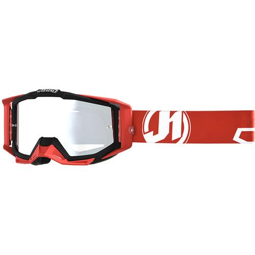 Just1 Iris Giant Motocross Brille, weiss-rot