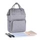 Double Shoulder Large Capacity Multi-Function Waterproof Mummy Bag Maternal and Child Out of The Bag Backpack to Be Produced(Colour:Grey)