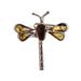 Age-Old Dragonfly,'Amber Dragonfly Wrap Ring from Mexico'