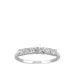 Charles & Colvard 3/8 Ct. T.w. Lab Created Moissanite Anniversary Band In 14K White Gold, 7