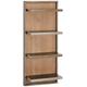 Ibbe Design Regal Lackiert Massiv Akazie Holz Wandschrank Wandregal Mallorca mit 4 Regale, 45x26x110 cm