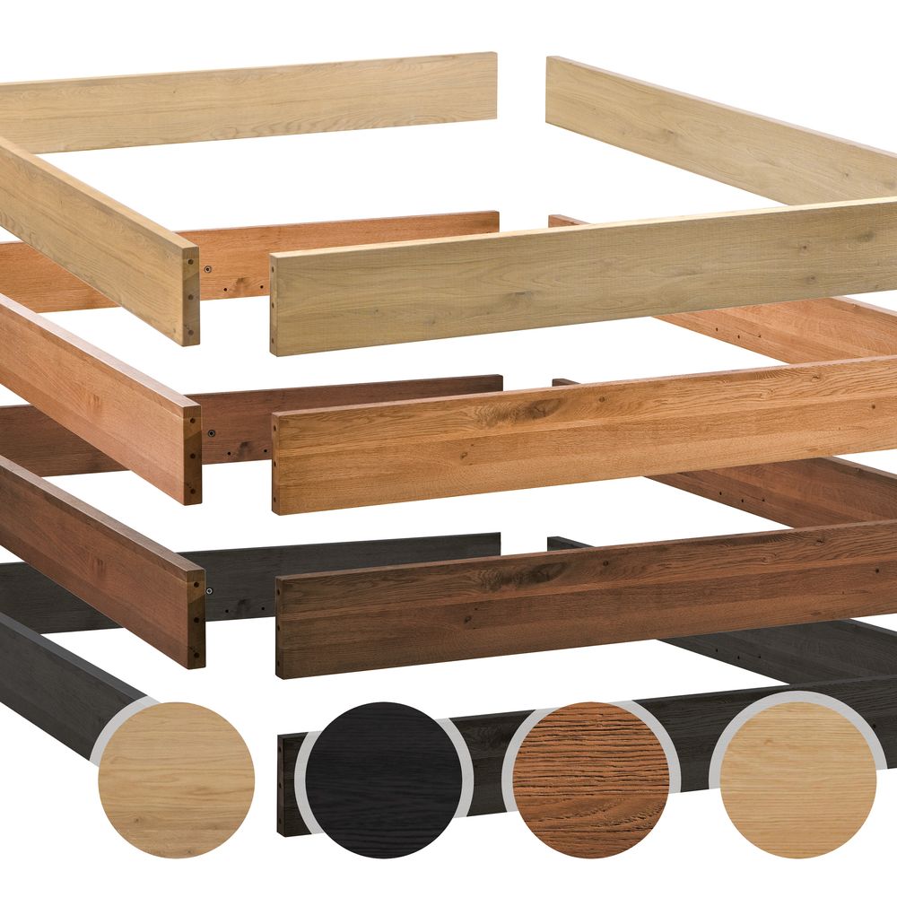 Hasena Oak-Line Massivholz Bettrahmen Modul 18 90x190 cm / Eiche natur, gebürstet, geölt Image