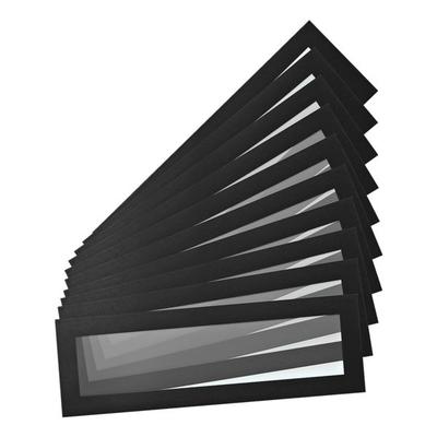 10er-Set Magnetrahmen/Inforahmen »Magneto Solo Pro« für Überschriften A4/A5 schwarz, Tarifold, 23x7.5 cm