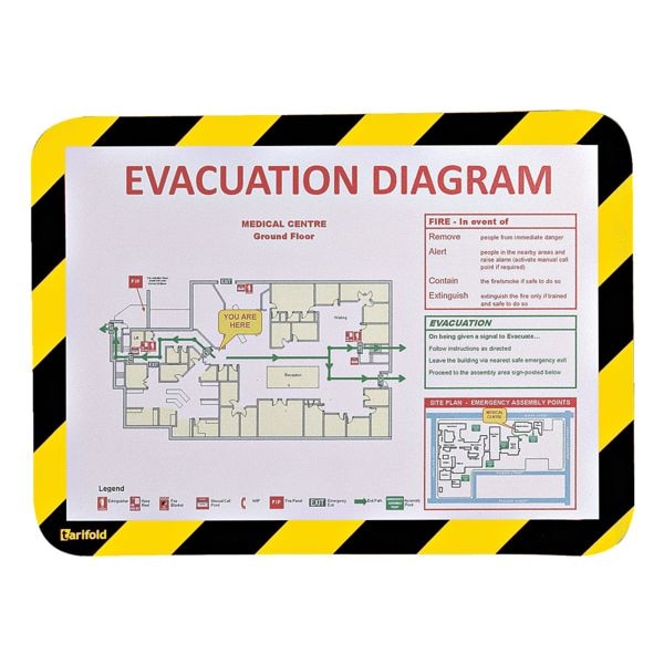Tarifold 2er-Set Inforahmen »Magneto« A4 gelb/schwarz gelb, 23x31.7 cm Image