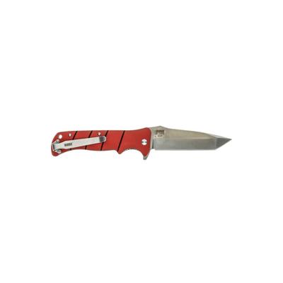 Bubba Blade Sculpin 4in Pocket Knife Carbon Stainless Steel Blade Red Handle BB-CL-FK