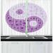 East Urban Home Yin Yang 2 Piece Kitchen Curtain Set Polyester | 39 H x 55 W x 2.5 D in | Wayfair A1C11A3EF3724067A891F5C574C28CAA