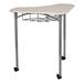 Learniture Boomerang Adjustable Height Collaborative Desk Plastic/Metal | 33 H x 36 W x 28 D in | Wayfair LNT-INM1032GS-SO