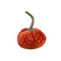 The Holiday Aisle® Plaid Velvet Pumpkin Decorative Accent Resin in Orange | 6.5 H x 4.75 W x 4.75 D in | Wayfair A730D3A08A914C4BB0CABEB490C1615D