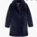 J. Crew Jackets & Coats | J.Crew Faux Fur Coat | Color: Blue | Size: Xs