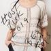 Anthropologie Tops | Anthro Carnation Lily Lily Rose Poeme Beaded Tunic | Color: Cream | Size: 10