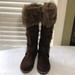 American Eagle Outfitters Shoes | American Eagle Faux Suede Boots W/ Faux Fur | Color: Brown | Size: 7.5