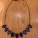 J. Crew Jewelry | Blue Crystal J Crew Necklace | Color: Blue | Size: Os
