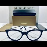 Burberry Accessories | Burberry Eyeglasses Shiny Black W/ Plaid New | Color: Black | Size: 52 Mm