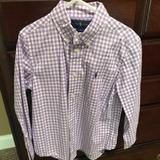 Ralph Lauren Shirts & Tops | Boys Rl Polo Button Down Shirt | Color: Purple/White | Size: 5b