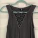 American Eagle Outfitters Tops | Ae Lace Up Tank | Color: Tan | Size: Xs