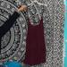 Brandy Melville Dresses | Brandy Melville Maroon Babydoll Dress | Color: Purple/Red | Size: One Size