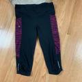 Athleta Pants & Jumpsuits | Athleta Be Knicker Capri Leggings 53 | Color: Black/Pink | Size: S