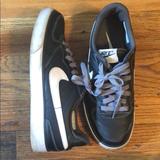 Nike Shoes | Black And White Tennis Shoes With Grey Laces | Color: Black/White | Size: 8