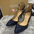 Michael Kors Shoes | Bnib Michael Kors Abbi Flex Ankle Strap Heels | Color: Blue | Size: 5.5