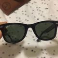 Ray-Ban Accessories | Black/ Green Polarized Ray-Ban Original Wayfarers | Color: Black | Size: Os