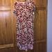 Lularoe Dresses | Brand New With Tags Carly Dress | Color: Cream/Red | Size: Xxs