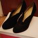 Nine West Shoes | Black Suede Heels | Color: Black | Size: 10