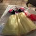 Disney Costumes | Authentic Disney Costume! Just Dress And Cape | Color: Yellow | Size: 4-5