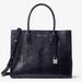 Michael Kors Bags | Bnwt Michael Kors Mercer Snakeskin Tote "Admiral" | Color: Black/Blue | Size: Os