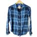 American Eagle Outfitters Tops | American Eagle Long Sleeve Button Down Shirt | Color: Blue | Size: Xs