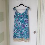 Lilly Pulitzer Dresses | Beautiful Lilly Pulitzer Dress W/ Gold Trim | Color: Gold/Purple | Size: 6