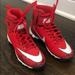 Nike Shoes | Boys Nike High Top Cleats. | Color: Red | Size: 2.5bb