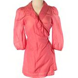 Anthropologie Tops | Anthro Odille Silk Blend Wrap | Color: Pink | Size: 2