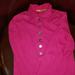 Tory Burch Tops | Authentic Tory Burch Long Sleeve Polo | Color: Pink | Size: M