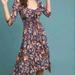 Anthropologie Dresses | Anthropologie Maeve Xs Beloved Purple Floral Midi | Color: Purple | Size: Xs