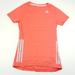 Adidas Tops | Adidas Womens Red And Gray Stripe T Shirt Small | Color: Gray/Red | Size: S