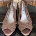 American Eagle Outfitters Shoes | American Eagle Brown Ruffled Wedges Size 6 | Color: Brown | Size: 6