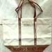 Victoria's Secret Bags | Bnwt Victoria’s Secret Canvas Gold Tote Bag | Color: Cream/Gold | Size: Os