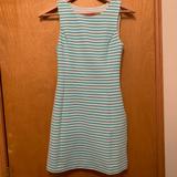 Lilly Pulitzer Dresses | Blue And White Striped Lilly Pulitzer Dress | Color: Blue/White | Size: Xs