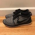 Nike Shoes | Black And White Striped Knit Nike Sneakers | Color: Black/White | Size: 6