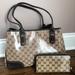 Gucci Bags | Authentic Gucci Medium Tote Bag & Gucci Wallet | Color: Tan | Size: Os