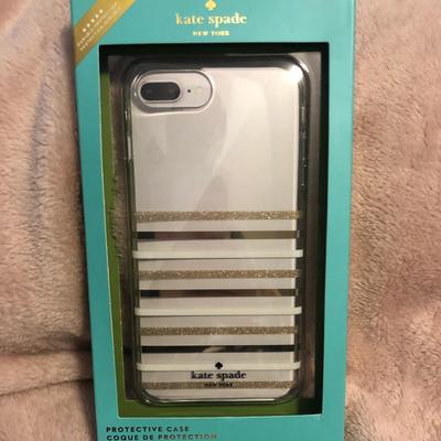 Kate Spade Accessories | Brand New In Box Kate Spade Iphone 6+/7+/8+ Case | Color: Gold/White | Size: Iphone 6+/7+/8+