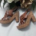 Ralph Lauren Shoes | Beautiful Ralph Lauren Cork Heels | Color: Tan | Size: 8