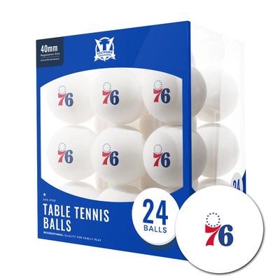 "Philadelphia 76ers 24-Count Logo Table Tennis Balls"