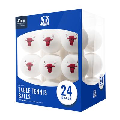 "Chicago Bulls 24-Count Logo Table Tennis Balls"