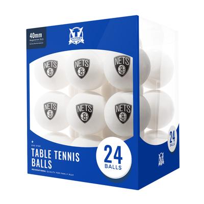 "Brooklyn Nets 24-Count Logo Table Tennis Balls"