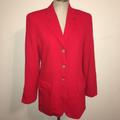 Burberry Jackets & Coats | Burberry Vintage Burberrys' Red Blazer Jacket 8 | Color: Red | Size: 8