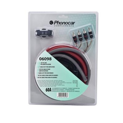 PHONOCAR Kabel-Set für Verstärker 21mm² 60 Amp. Kabel, Cinch 06098 Image