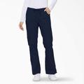 Dickies Women's Eds Signature Drawstring Cargo Scrub Pants - Navy Blue Size M (86206)